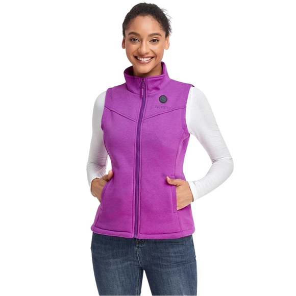 Ororo M HEATED FLEECE VEST new base layer lightweight electric heat winter wear - Picture 1 of 16